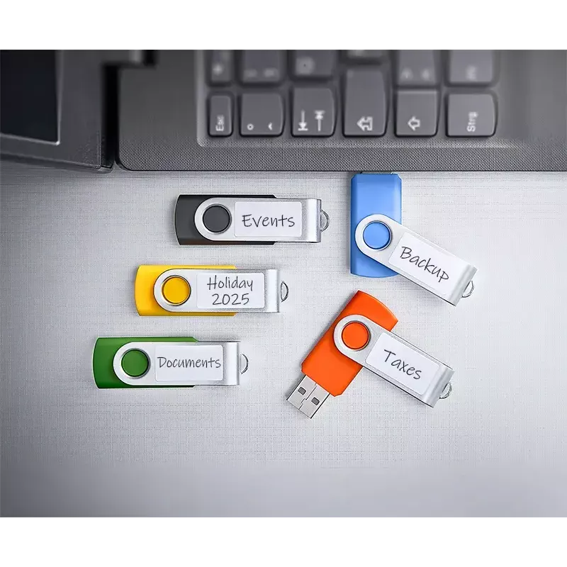INTENSO Office Line USB atmintuko kelių vienetų pakuotė 5×64 GB, USB-A, USB 3.2 Gen 1, pasukamas, įvairiaspalvis