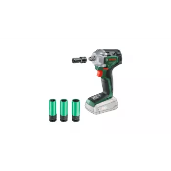 Bosch UniversalImpactDrive 18V-350 (Įrankis be baterijos + šešiabriaunis adapteris + 3 veržlės 17, 19, 21 mm)