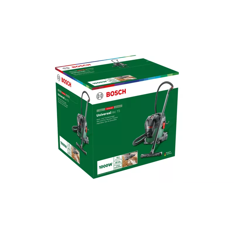 Bosch UniversalVac 15 Juoda, Žalia 15 L 1000 W