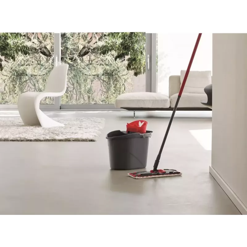 Šlavimo sistema Vileda SuperMocio Revolution Single tank Juoda Red White