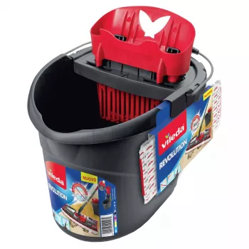 Šlavimo sistema Vileda SuperMocio Revolution Single tank Juoda Red White