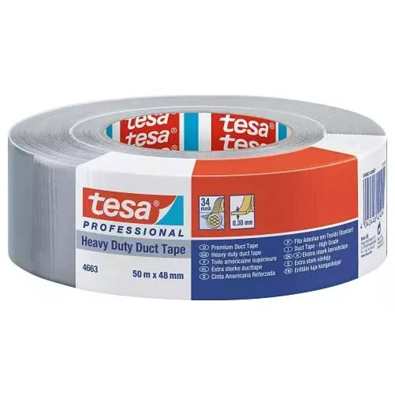 Lipni juosta TESA Professional 4663 pilka 50 m