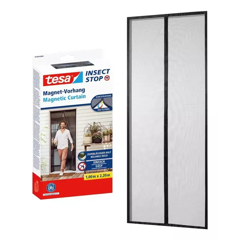 Tinklelis nuo uodų durims TESA 55374-00000-00, plotis 800 mm, aukštis 2200 mm, antracitas