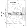 Sieninis kaištis Fischer Universal plug UX GREEN 6 x 35 R