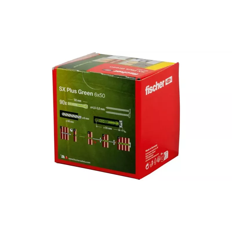 Pleistuvinis inkaras Fischer 567808 50 mm 90 vnt. žalias
