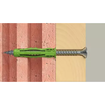 Varžtų ir sienos kaiščių rinkinys Fischer 567813 45 vnt. Žalia