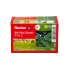 Varžtų ir sienos kaiščių rinkinys Fischer 567813 45 vnt. Žalia