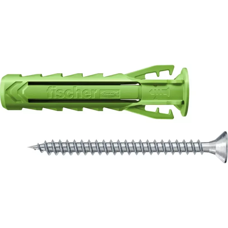 Varžtų ir sienos kaiščių rinkinys Fischer 567813 45 vnt. Žalia