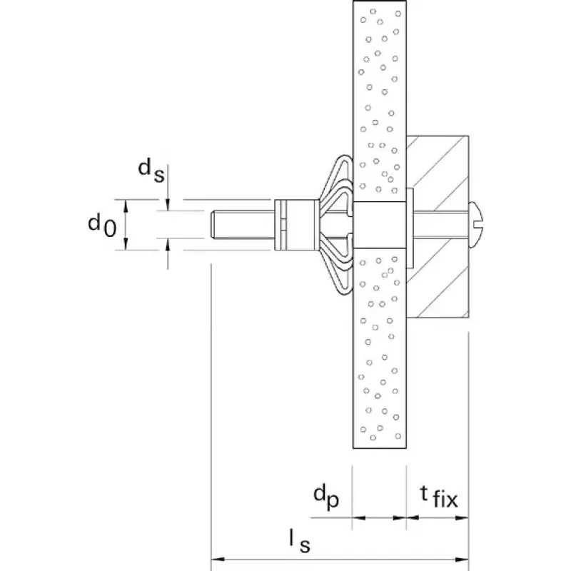 Metalinė ertminė tvirtinimo detalė Fischer HM 5 x 52 S