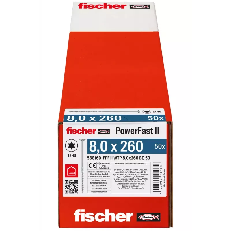 Sraigtas / varžtas Fischer 568169 50 vnt.