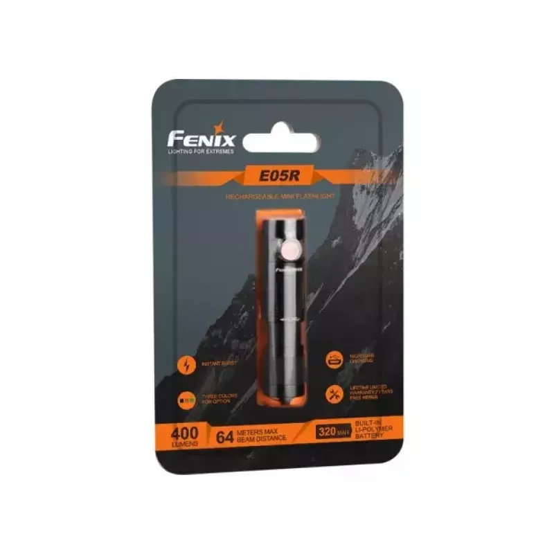Fenix E05R žibintuvėlis Juoda Rankinis žibintuvėlis LED Duraliuminis IP68 30h