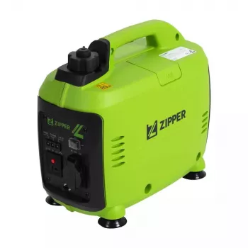 Variklio generatorius Zipper ZI-STE1000INV 800 W 1,55 l benzinas juodas žalias