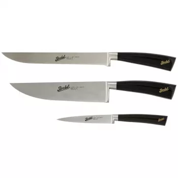 Virtuvinių peilių rinkinys Berkel Elegance — nerūdijančio plieno geležtės, 3 vnt., geležtės ilgis 22 cm