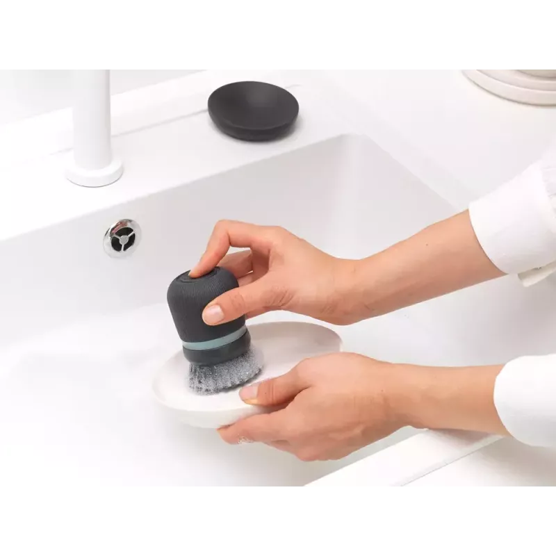 Indų šveitimo šepetys Brabantia 302626 pilkas 86 mm x 86 mm x 105 mm