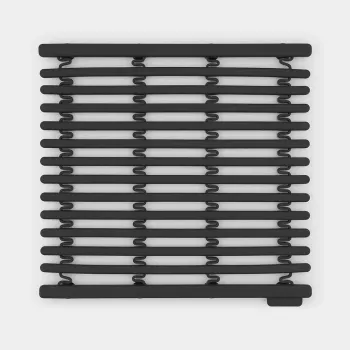 Kriauklės kilimėlis Brabantia 302589 antracito spalvos 300x300x15 mm
