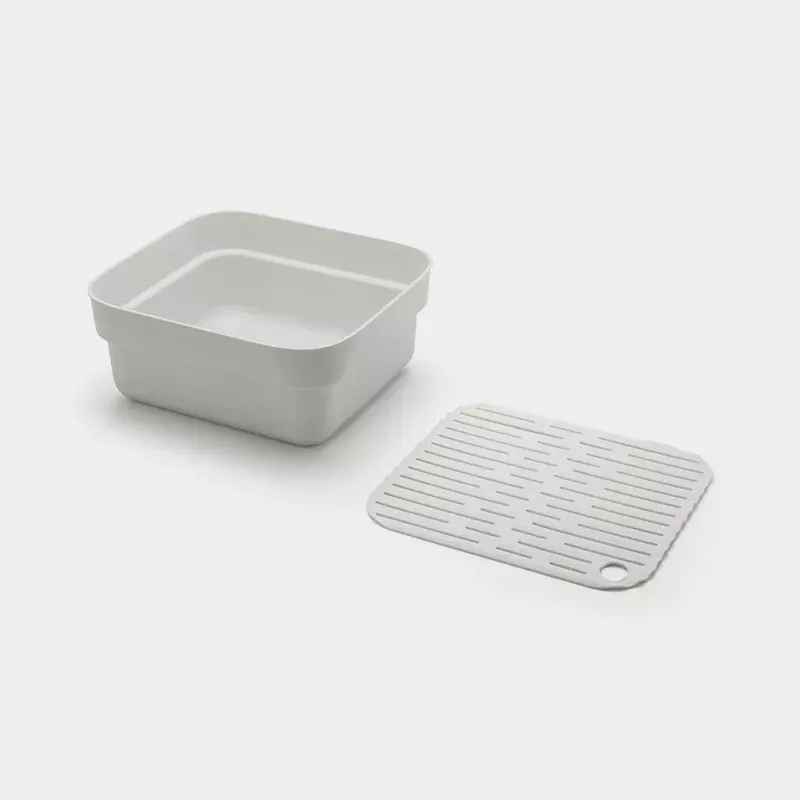 Indų plovimo dubuo Brabantia 302688 pilkas stačiakampis 374x344x161 mm