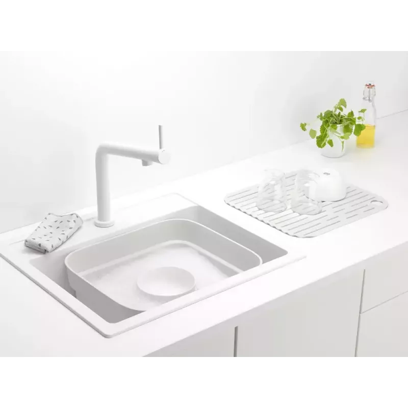 Indų plovimo dubuo Brabantia 302688 pilkas stačiakampis 374x344x161 mm