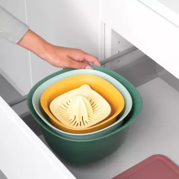Rinkinys Brabantia Tasty+ sukraunamas 3,2 l mėlynas žalias geltonas