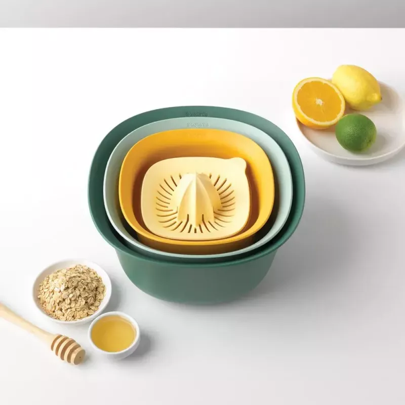 Rinkinys Brabantia Tasty+ sukraunamas 3,2 l mėlynas žalias geltonas