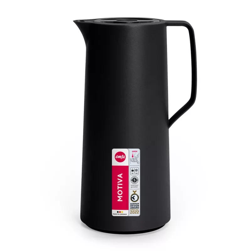 EMSA Motiva viengubas arbatinukas 1000 ml juodas