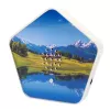 Garso aparatas Olympia Sounds of Nature, baltas, kompaktiški matmenys 135×30×130 mm