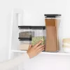 Kvadratinis plastikinis stiklainis Brabantia Tasty+