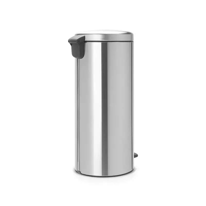 Pedalinė šiukšliadėžė Brabantia newIcon apvali šlifuoto plieno skersmuo 30 cm