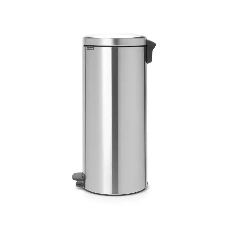 Pedalinė šiukšliadėžė Brabantia newIcon apvali šlifuoto plieno skersmuo 30 cm