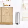 Pedalinė šiukšliadėžė Brabantia newIcon apvali šlifuoto plieno skersmuo 30 cm