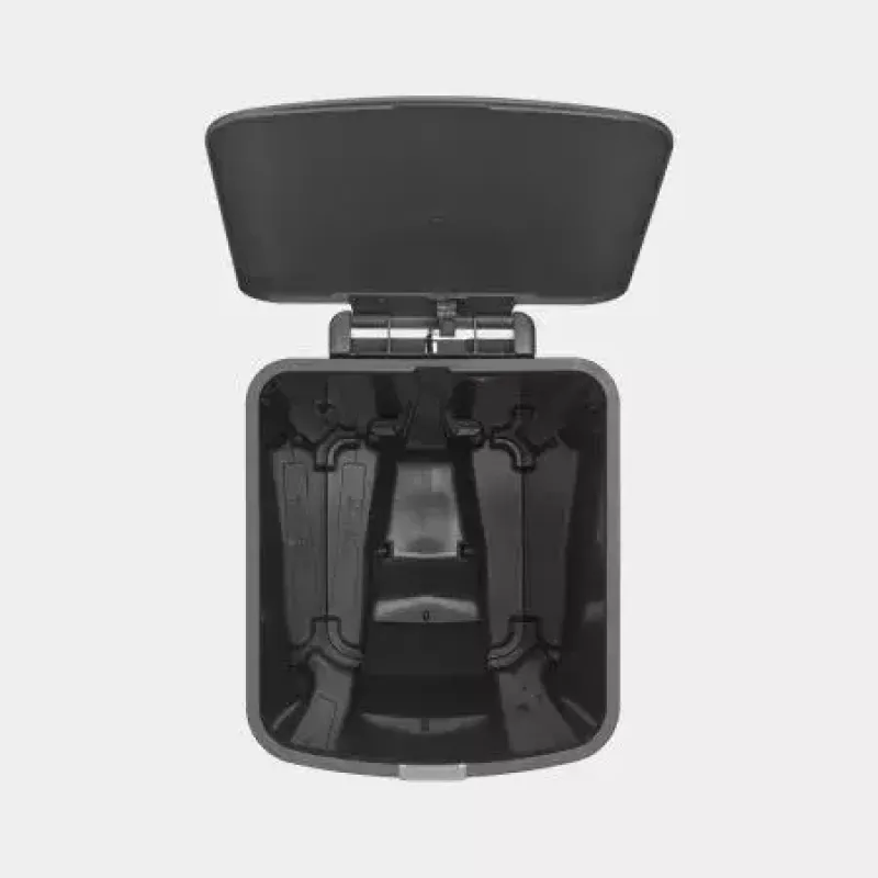 Brabantia šiukšliadėžė 40L kampinė pilka 800023