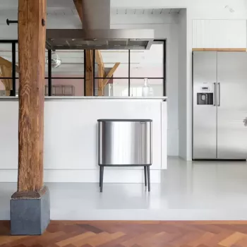 Šiukšliadėžė Brabantia 316081 33 L stačiakampė nerūdijančio plieno juoda
