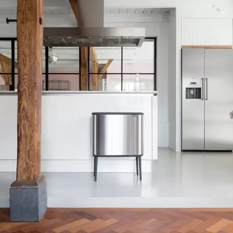 Šiukšliadėžė Brabantia 316081 33 L stačiakampė nerūdijančio plieno juoda