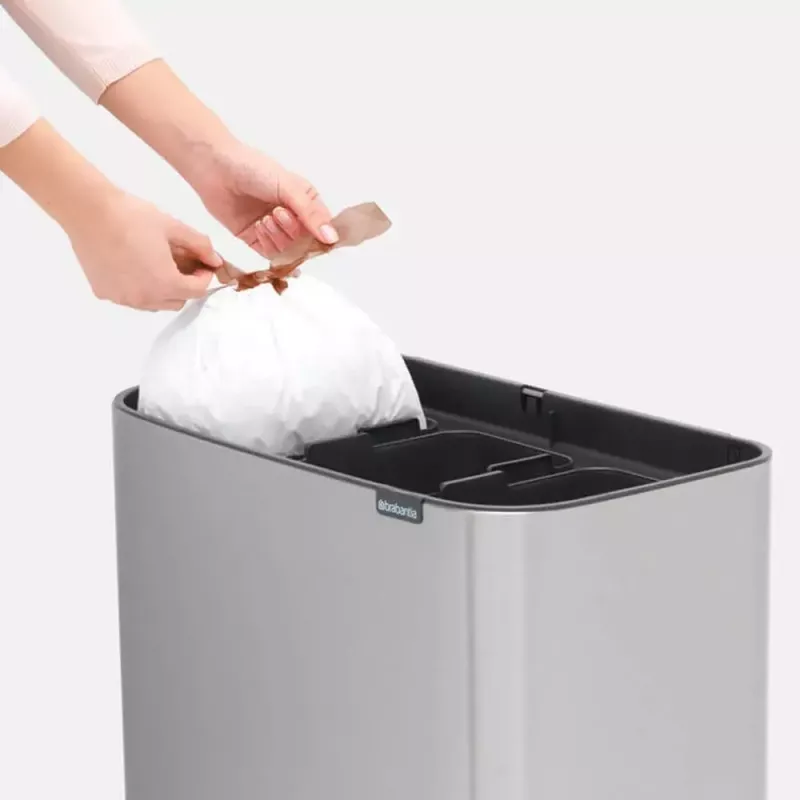 Šiukšliadėžė Brabantia 316081 33 L stačiakampė nerūdijančio plieno juoda