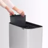 Šiukšliadėžė Brabantia 316081 33 L stačiakampė nerūdijančio plieno juoda