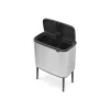 Šiukšliadėžė Brabantia 316081 33 L stačiakampė nerūdijančio plieno juoda