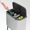 Šiukšliadėžė Brabantia 316081 33 L stačiakampė nerūdijančio plieno juoda