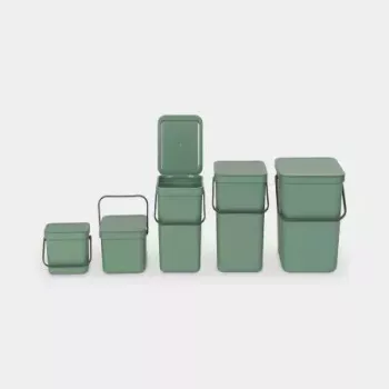 Brabantia 129865 šiukšliadėžė 3L stačiakampė plastikinė žalia