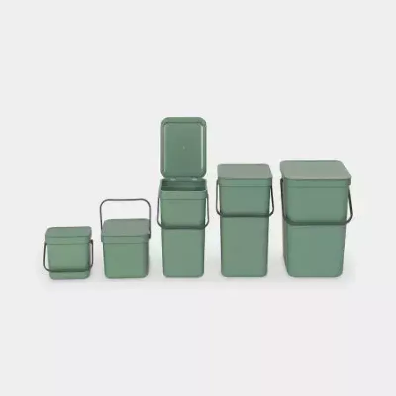 Brabantia 129865 šiukšliadėžė 3L stačiakampė plastikinė žalia