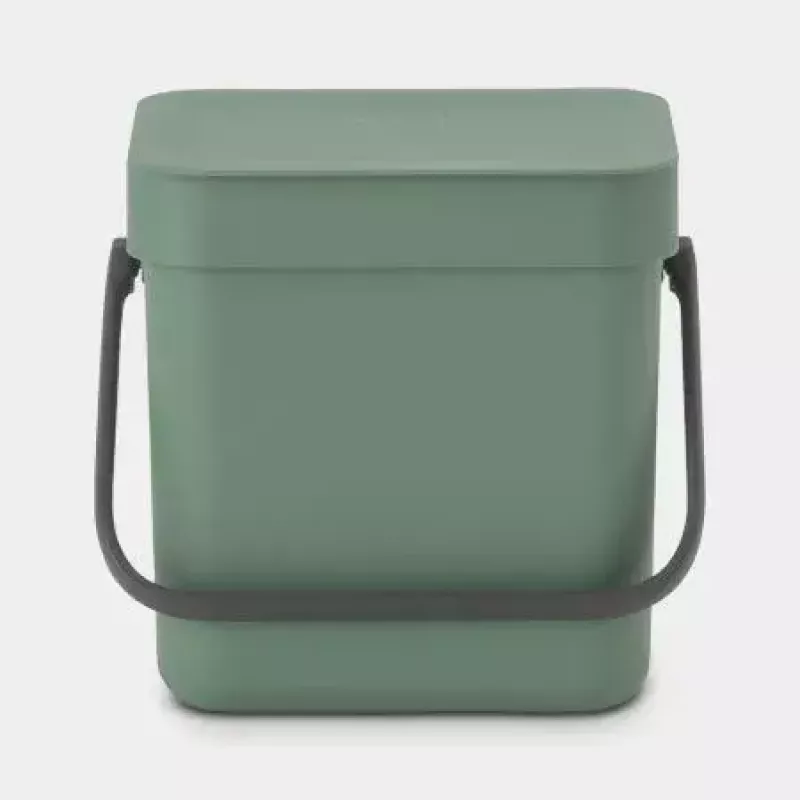 Brabantia 129865 šiukšliadėžė 3L stačiakampė plastikinė žalia