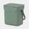 Brabantia 129865 šiukšliadėžė 3L stačiakampė plastikinė žalia