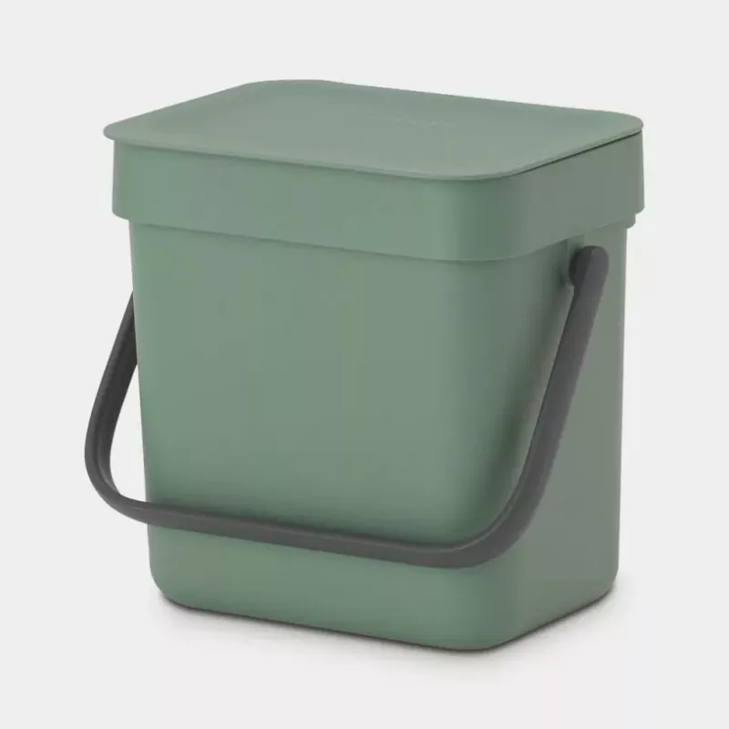 Brabantia 129865 šiukšliadėžė 3L stačiakampė plastikinė žalia