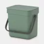 Brabantia 129865 šiukšliadėžė 3L stačiakampė plastikinė žalia