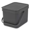 Šiukšliadėžė Brabantia 109720 6L Stačiakampė Pilka