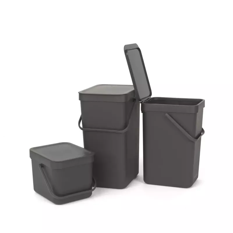Šiukšliadėžė Brabantia 109720 6L Stačiakampė Pilka