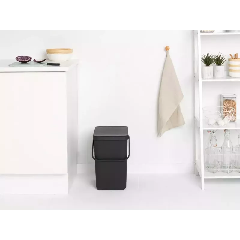 Šiukšliadėžė Brabantia 129940 25L stačiakampė plastikinė pilka
