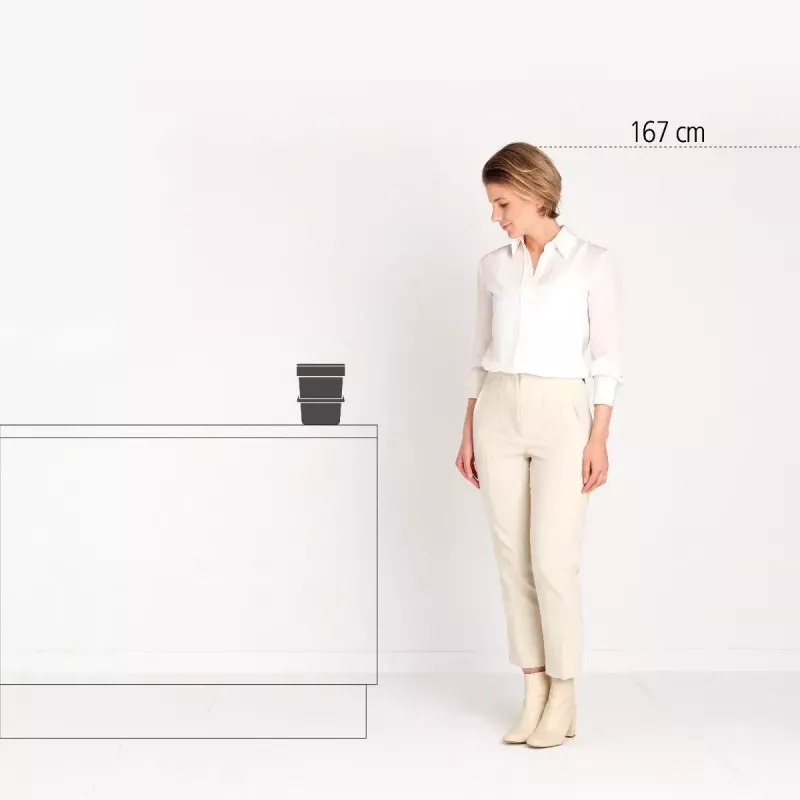 Atliekų dėžė Brabantia Sort & Go 3 L žalia plotis 188 mm gylis 139 mm aukštis 181 mm