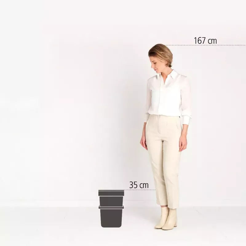 Atliekų dėžė BRABANTIA Sort & Go 12 L 1 krepšys Žalia 200×249×351 mm