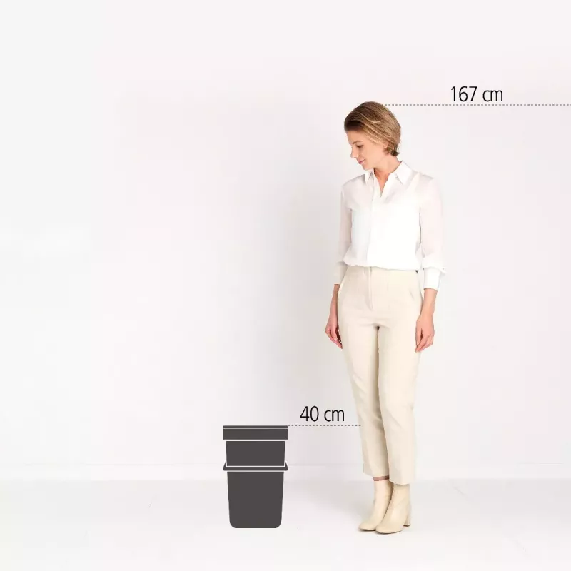 Brabantia Sort & Go 25 L žalias atliekų kibiras 265x340x400 mm