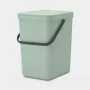 Brabantia Sort & Go 25 L žalias atliekų kibiras 265x340x400 mm