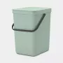 Brabantia Sort & Go 25 L žalias atliekų kibiras 265x340x400 mm